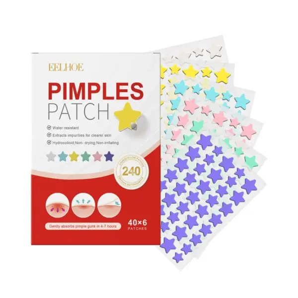 240pcs Premium Heart & Star Shaped Pimple Patches